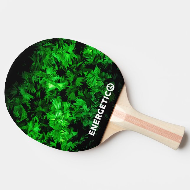 Glow in The Dark Pattern Ping Pong Paddle (Side)