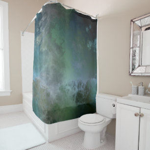 Glow in the Darkness Shower Curtain