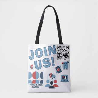 GLOW JOIN US! VISIBILITY TOTE BAG