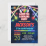 Glow Laser Tag & Bowling Birthday Party Invitation