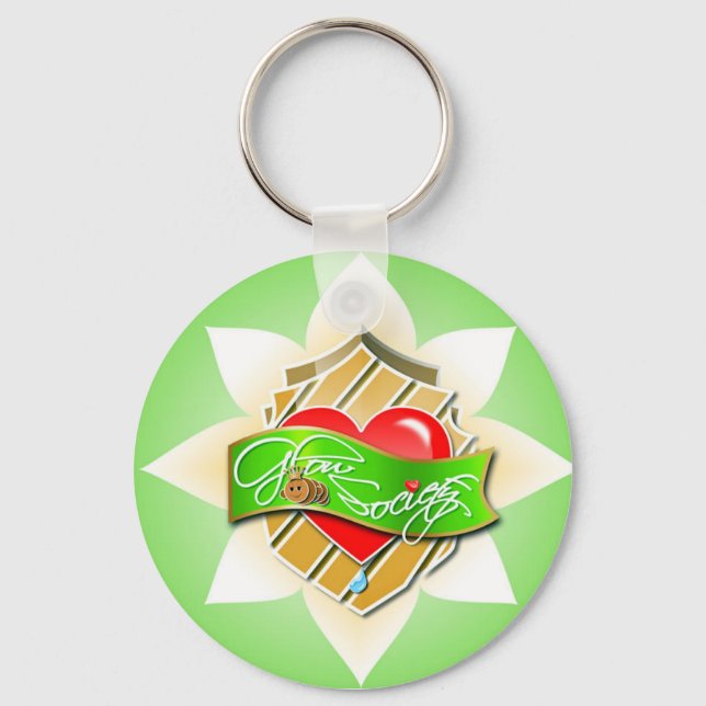 Glow-logo Keychain (Front)