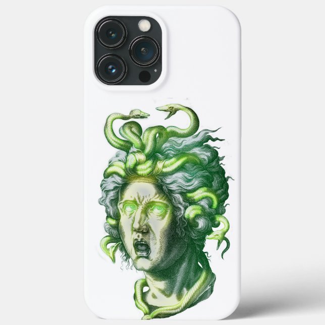 Glow Medusa Head iPhone 13 Pro Max Cases (Back)