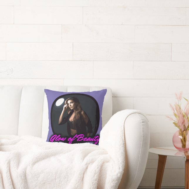 Glow of Beauty Throw Pillow (Couch)