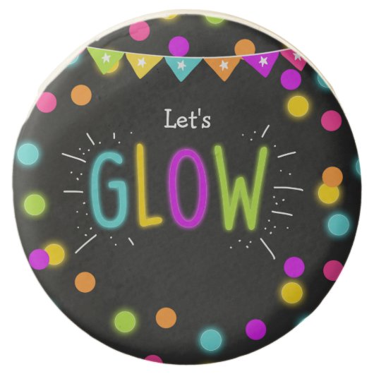 Glow Oreo Cookies Disco birthday party Neon Lumo (Front)