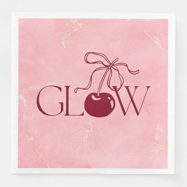 Glow Paper Dinner Napkins (Front)