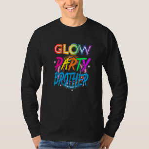 Glow Party Brother Paint Splatter Effect Glow Par T-Shirt