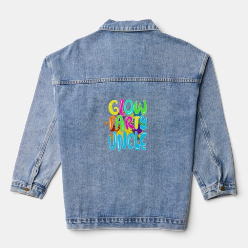 Glow Party Clothing Glow Party   Glow Party Uncle  Denim Jacket