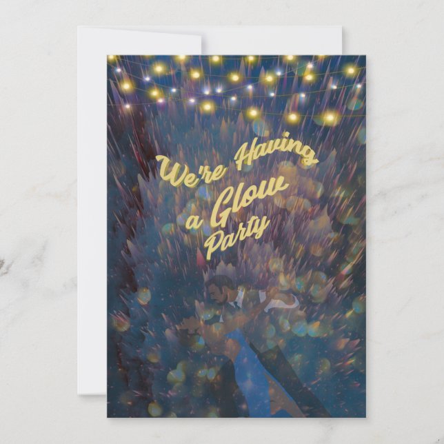 Glow Party for 18 Yr Old Male, or Female Invitation (Front)