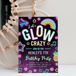 Glow Party Invitation | Neon Party Invitation