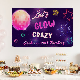 Glow Party Neon Colorful Birthday Party Banner