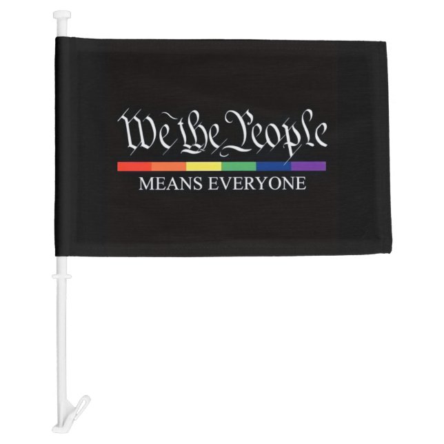 GLOW PRIDE CAR FLAG (Front)