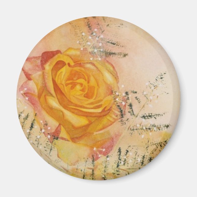 Glow Rose Magnet (Front)
