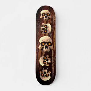 Glow Skull Skateboard