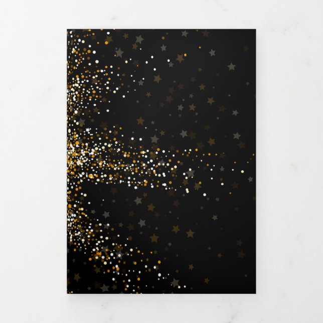 Glow Star 1 Tri-Fold Holiday Card (Cover)