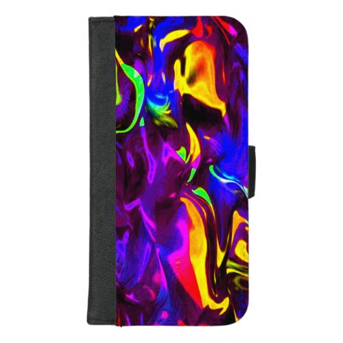 Glow Stick Rave Fire Stick Rainbow iPhone 87 Plus Wallet Case