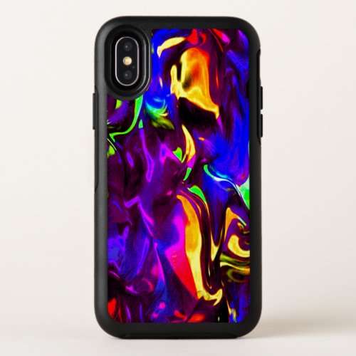 Glow Stick Rave Fire Stick Rainbow OtterBox Symmetry iPhone X Case