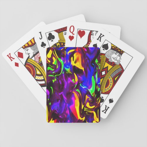 Glow Stick Rave Fire Stick Rainbow Poker Cards