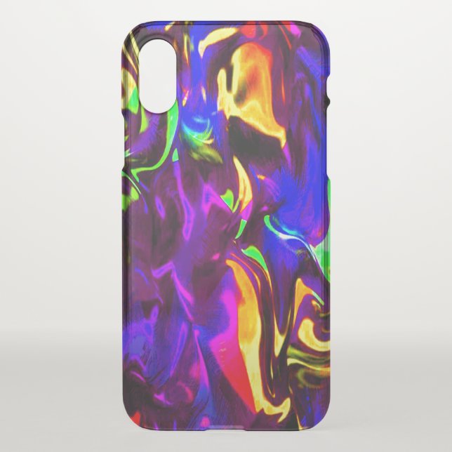 Glow Stick Rave Fire Stick Rainbow Uncommon iPhone Case (Back)