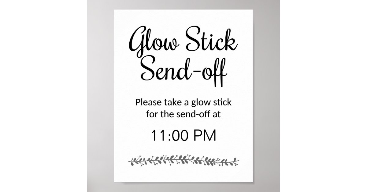 Glow Stick Send Off