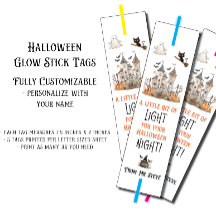 Glow Stick Tags, Little Light for Halloween Night