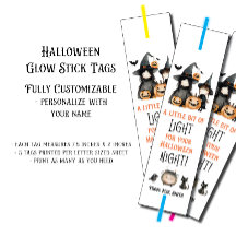 Glow Stick Tags, Little Light for Halloween Night