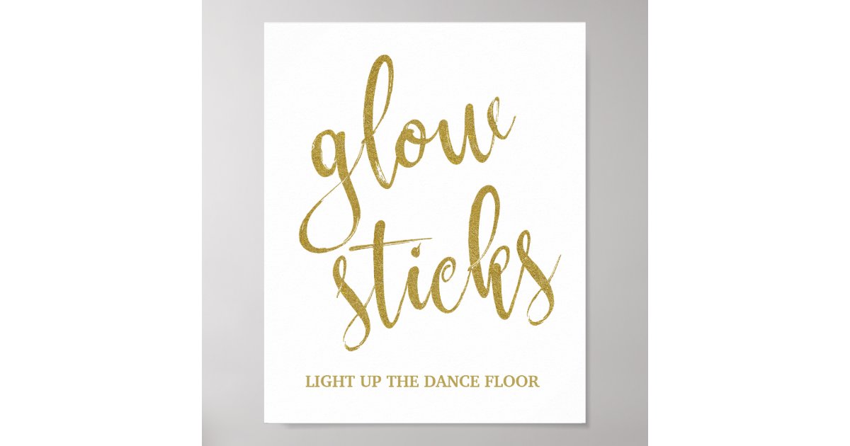 Glow Sticks Gold 