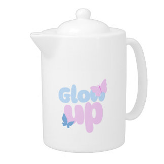 Glow Up Bold Butterfly Aesthetic Design Teapot