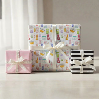Glow Up Skincare Gift Wrap 3 Pack – Custom Name
