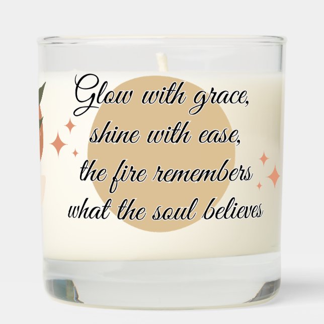 Glow with Grace – Boho Inspired Design Scented Candle (Right)