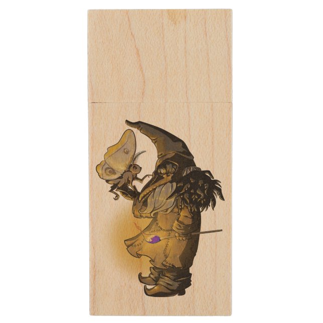 Glow Wood Flash Drive (Front Vertical)