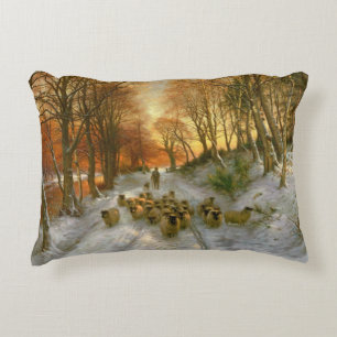 Glowed with Tints of Evening Hours Accent Pillow