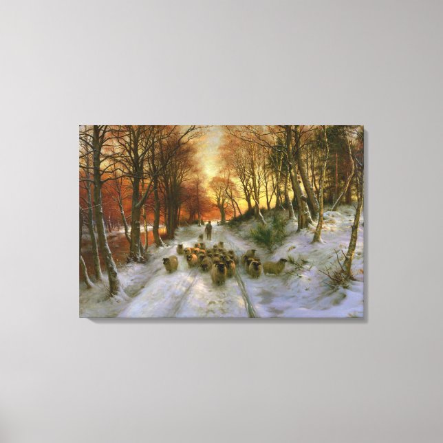 Glowed with Tints of Evening Hours Canvas Print (Front)