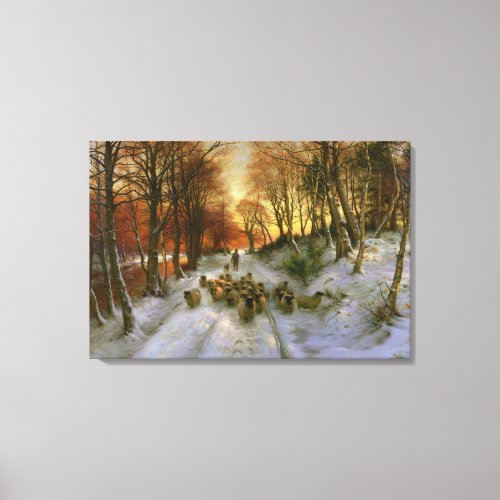 Glowed with Tints of Evening Hours Canvas Print