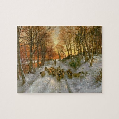 Glowed with Tints of Evening Hours Jigsaw Puzzle
