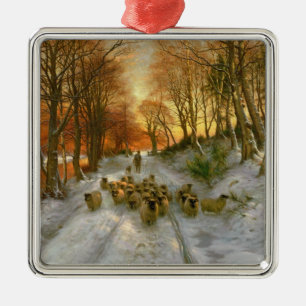 Glowed with Tints of Evening Hours Metal Ornament