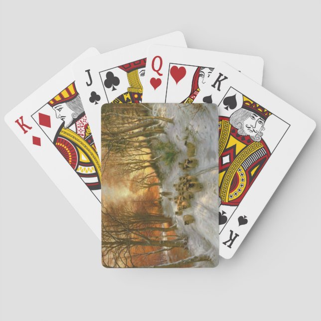 Glowed with Tints of Evening Hours Poker Cards (Back)