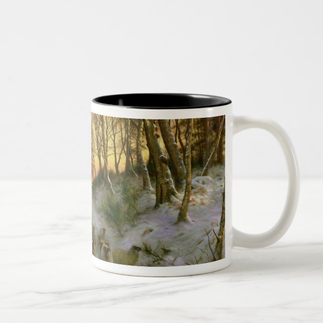 Glowed with Tints of Evening Hours Two-Tone Coffee Mug (Right)