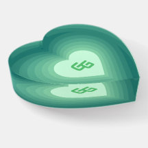 GlowGo Heart Paperweight (Green)