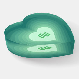 GlowGo Heart Paperweight (Green)