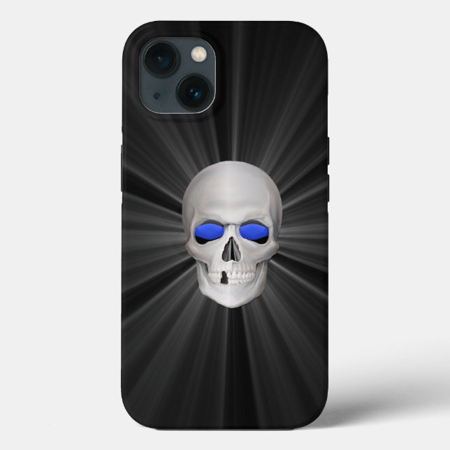 Glowing 3D Skull Case-Mate iPhone Case (Back)