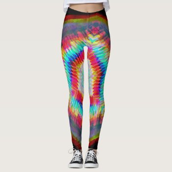 Glowing Abstract Cube Leggings by spiritswitchboard at Zazzle