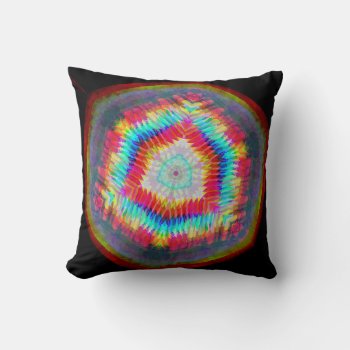 Glowing Abstract Cube Throw Pillow by spiritswitchboard at Zazzle