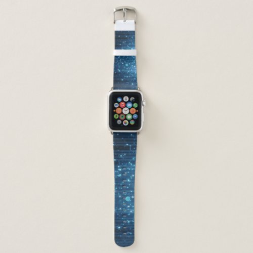 Glowing Abstract Illuminated Background Art Apple Watch Band