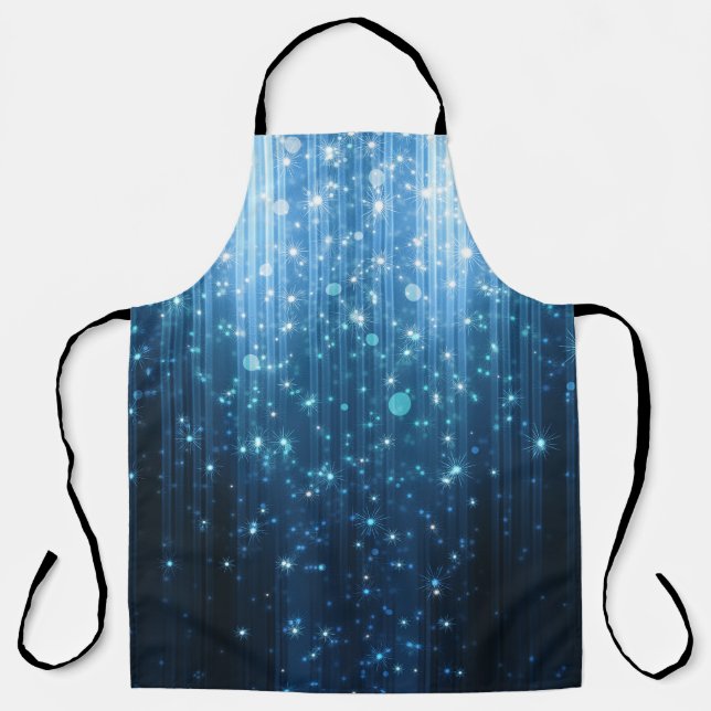 Glowing Abstract: Illuminated Background Art. Apron (Front)
