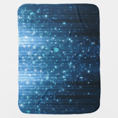Glowing Abstract Illuminated Background Art Baby Blanket