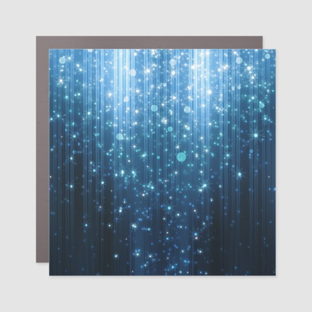 Glowing Abstract: Illuminated Background Art. Car Magnet (Front)