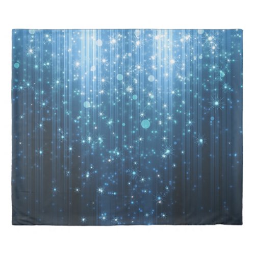 Glowing Abstract Illuminated Background Art Duvet Cover