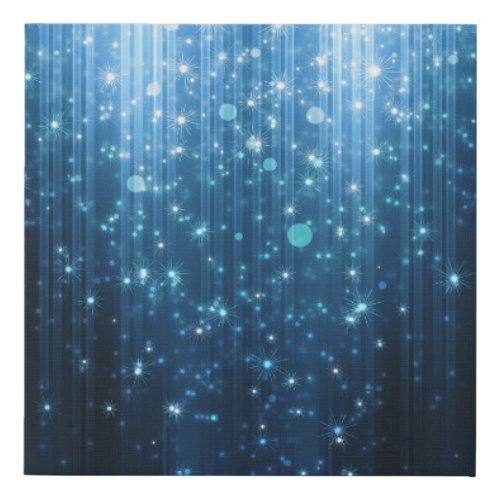 Glowing Abstract Illuminated Background Art Faux Canvas Print