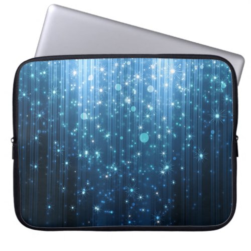 Glowing Abstract Illuminated Background Art Laptop Sleeve