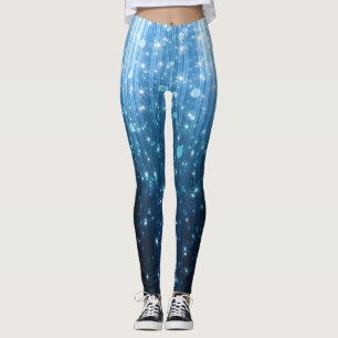 Glowing Abstract: Illuminated Background Art. Leggings